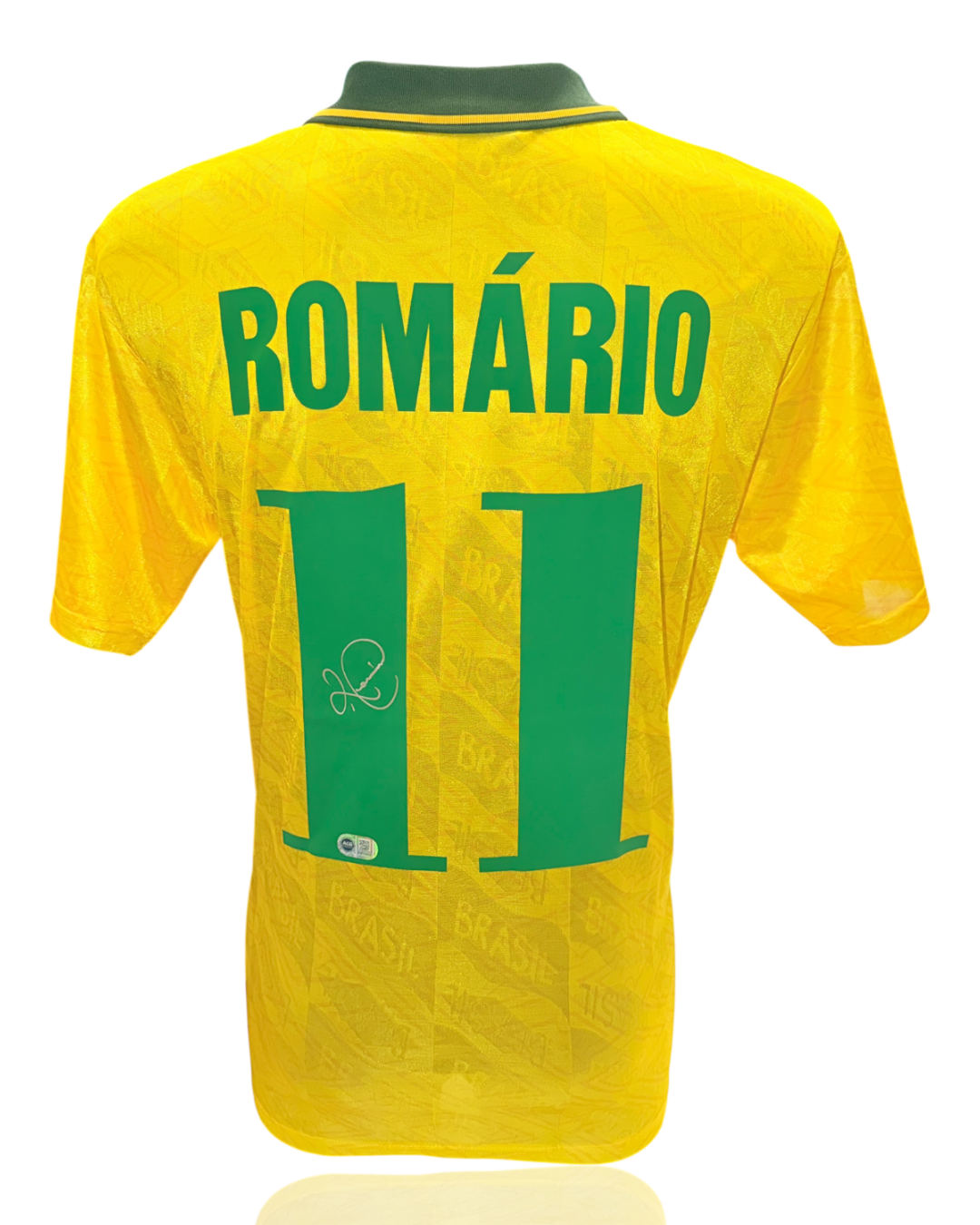 ROMARIO SIGNED BRAZIL 1991/93 HOME SHIRT (ACG CERT AG17893)-1