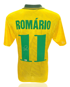 ROMARIO SIGNED BRAZIL 1991/93 HOME SHIRT (ACG CERT AG17893)-1