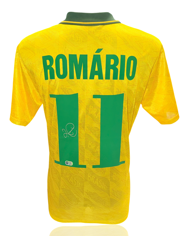 ROMARIO SIGNED BRAZIL 1991/93 HOME SHIRT (ACG CERT AG17893)-1