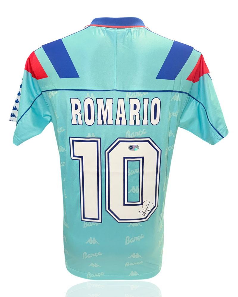 ROMARIO SIGNED FC BARCELONA 1992/95 AWAY SHIRT (ACG CERT AG17895)-1