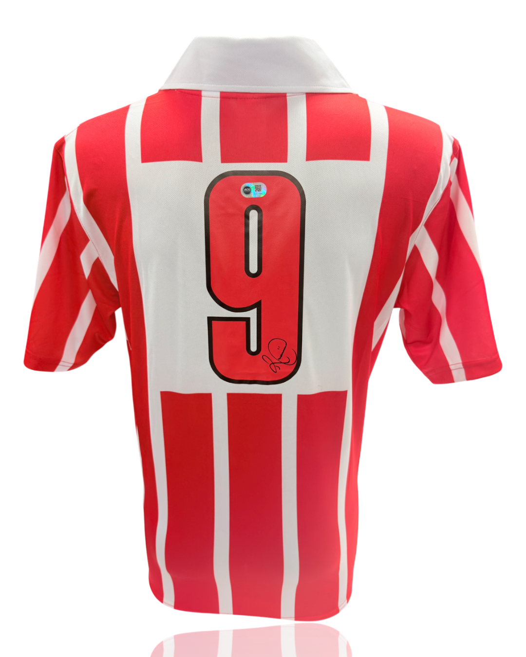ROMARIO SIGNED PSV EINDHOVEN 1990/92 HOME SHIRT (ACG CERT AG17896)-1