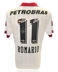 ROMARIO SIGNED FLAMENGO 1995 100TH ANNIVERSARY AWAY SHIRT (ACG CERT AG17898)-1