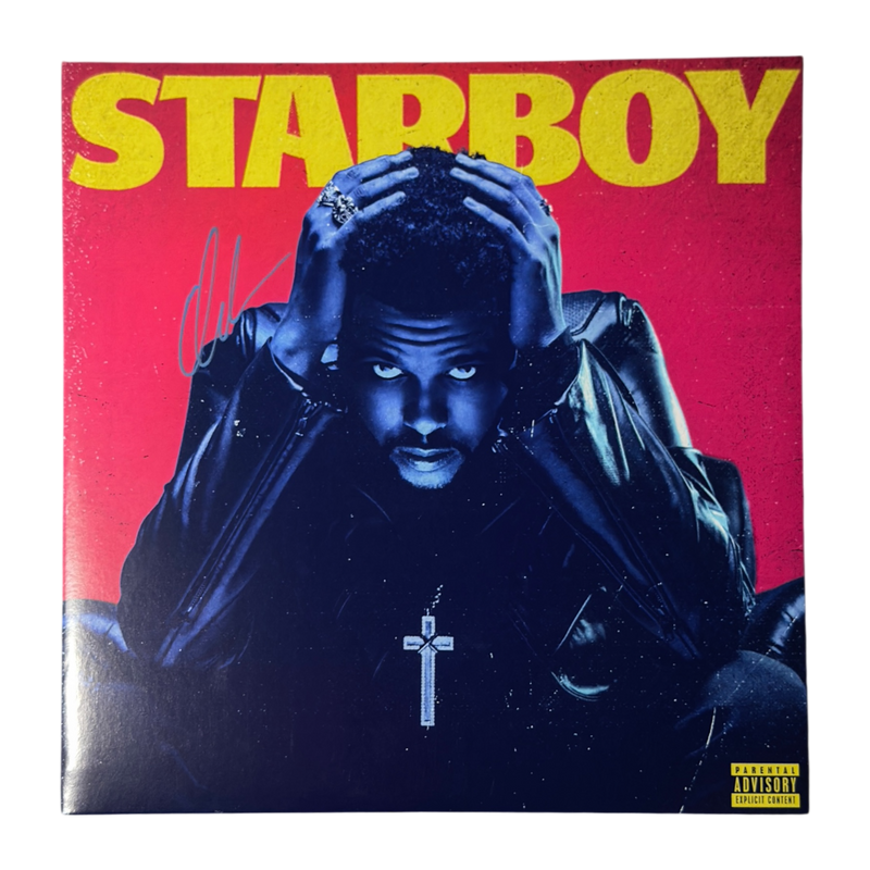 THE WEEKND SIGNED STARBOY LP VINYL 12" ALBUM (ACG CERT AG17905)-1
