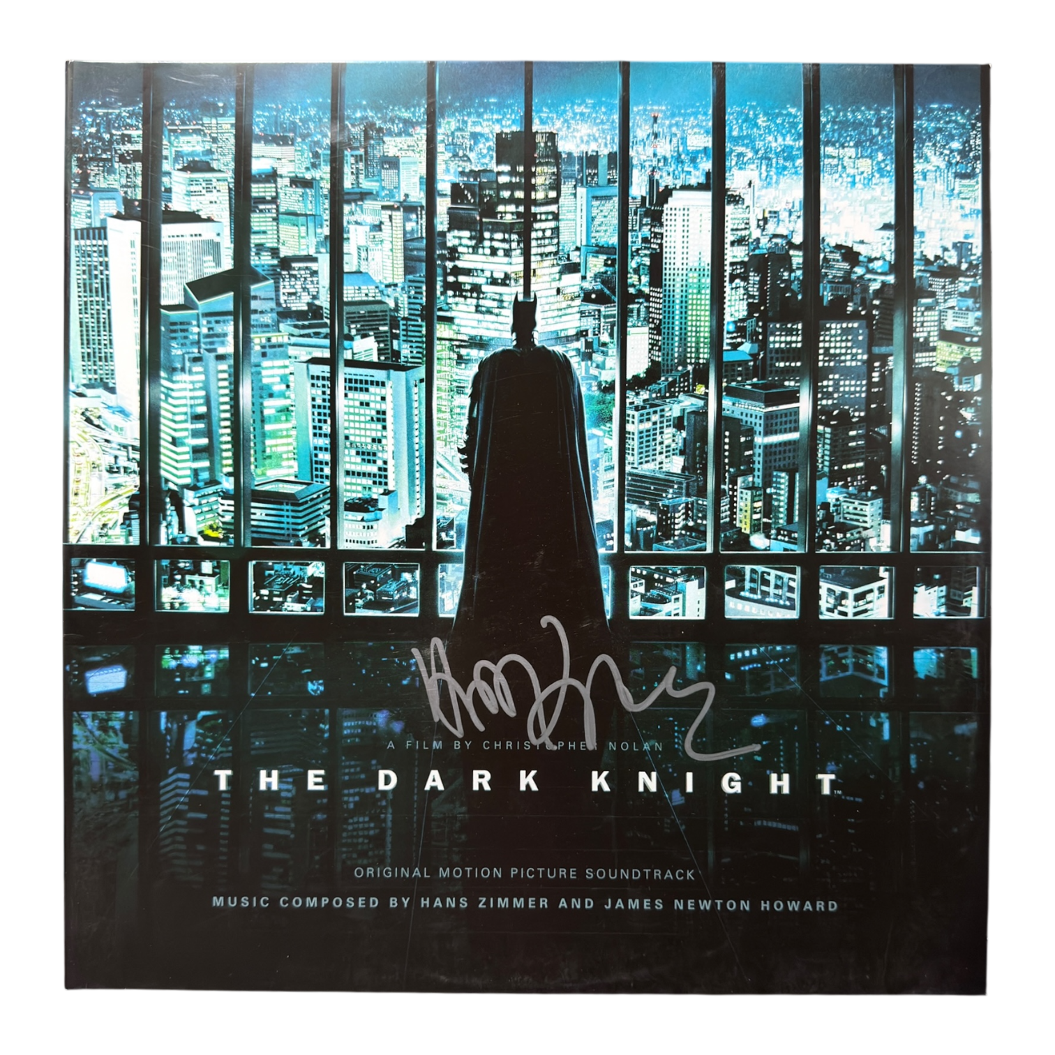 HANS ZIMMER SIGNED BATMAN THE DARK KNIGHT SOUNDTRACK VINYL (ACG CERT AG17908)-1