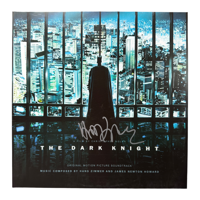 HANS ZIMMER SIGNED BATMAN THE DARK KNIGHT SOUNDTRACK VINYL (ACG CERT AG17908)-1