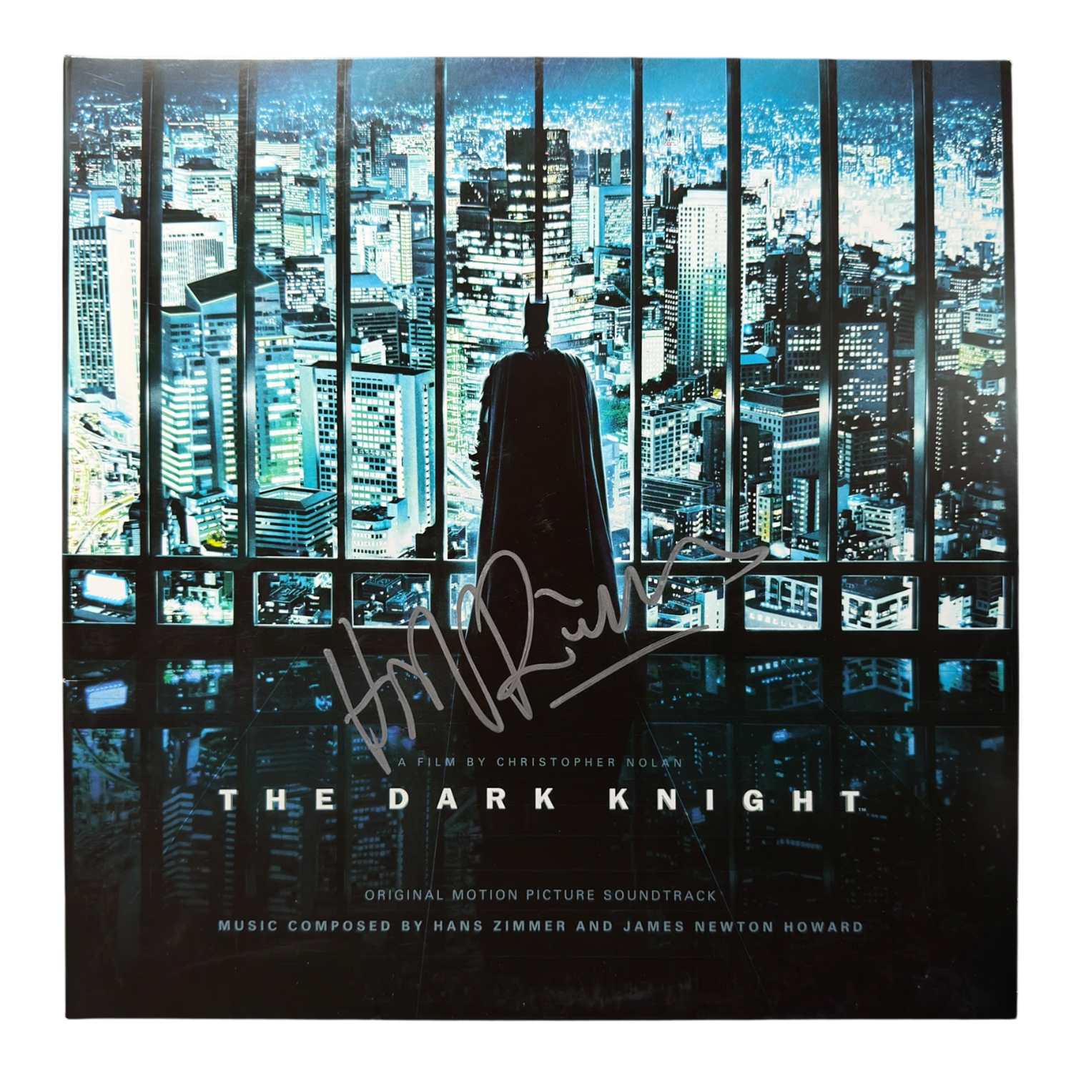 HANS ZIMMER SIGNED BATMAN THE DARK KNIGHT SOUNDTRACK VINYL (ACG CERT AG18029)