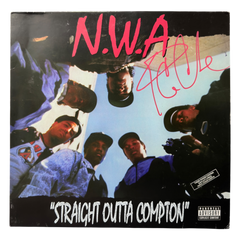 ICE CUBE SIGNED NWA STRAIGHT OUTTA COMPTON ALBUM VINYL LP (ACG CERT AG17907)-1