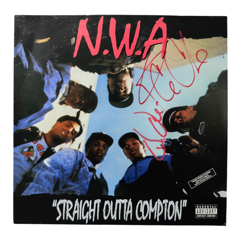 ICE CUBE & DR DRE SIGNED NWA STRAIGHT OUTTA COMPTON VINYL (ACG CERT AG17906)-1