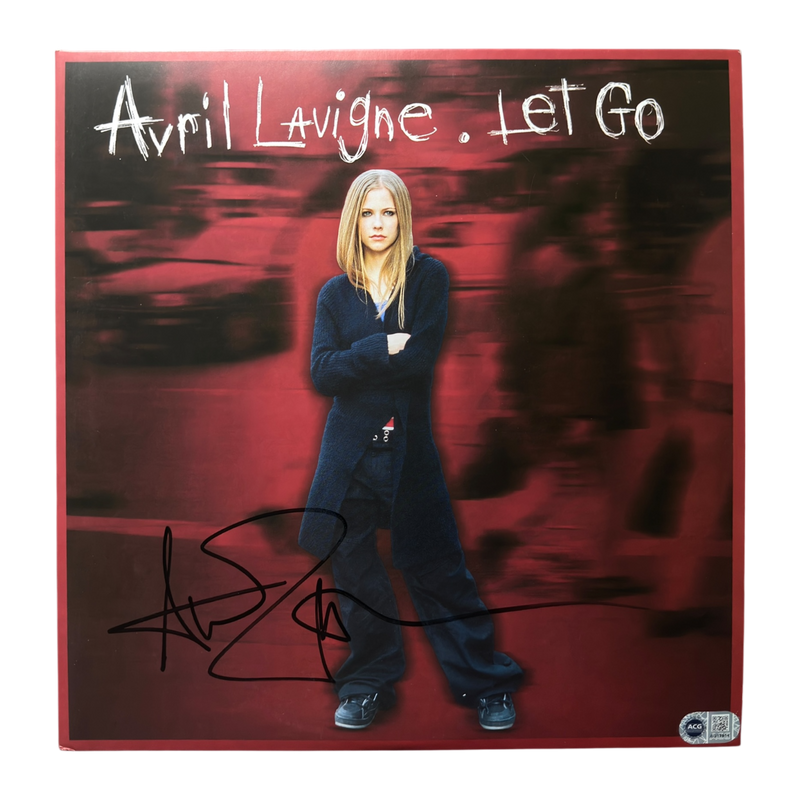 AVRIL LAVIGNE SIGNED LET GO ALBUM VINYL SK8ER BOI (ACG CERT AG17914)-1