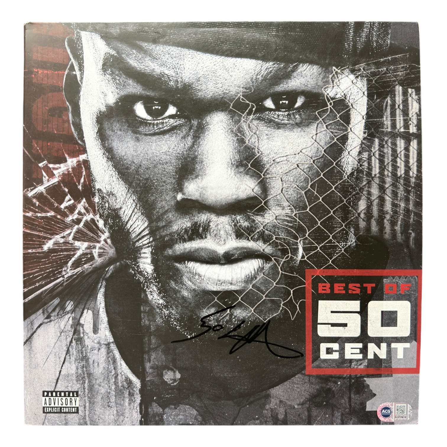 50 CENT SIGNED BEST OF 50 CENT VINYL SINGLE GET RICH OR DIE TRYIN’ (ACG CERT AG17916)-1