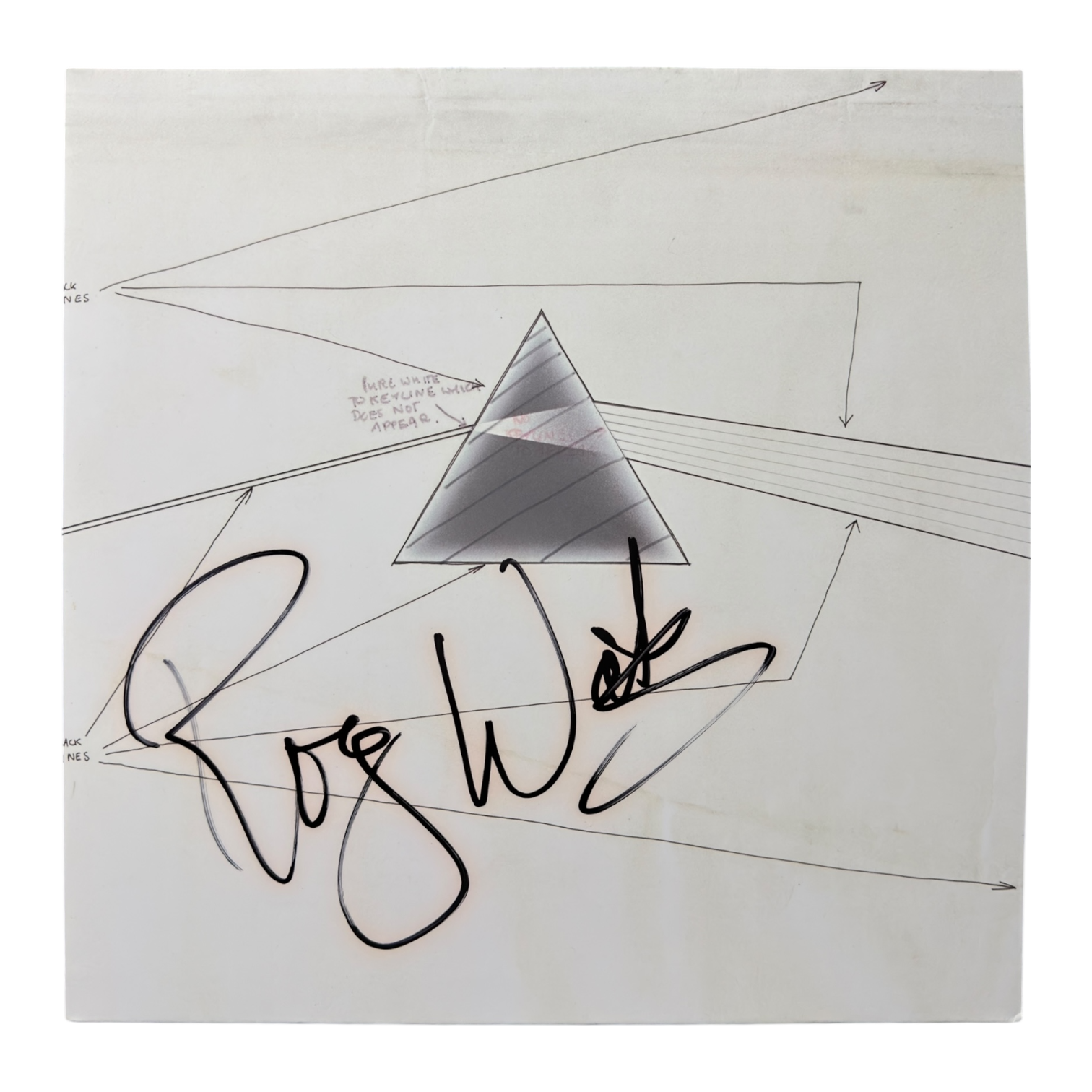 ROGER WATERS SIGNED PINK FLOYD DARK SIDE OF THE MOON WEMBLEY VINYL (ACG CERT AG17917)-1