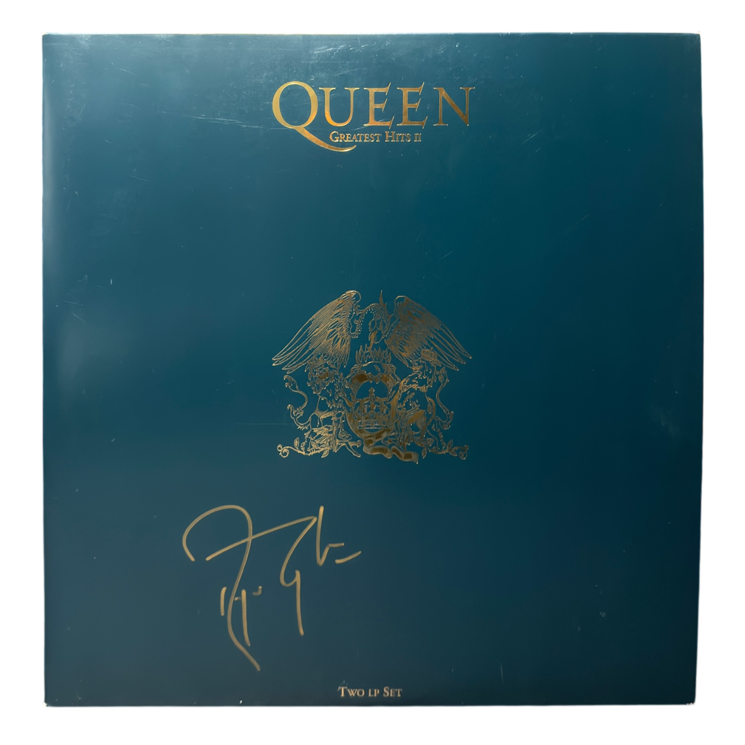 ROGER TAYLOR SIGNED QUEEN GREATEST HITS II ALBUM VINYL LP (ACG CERT AG17918)