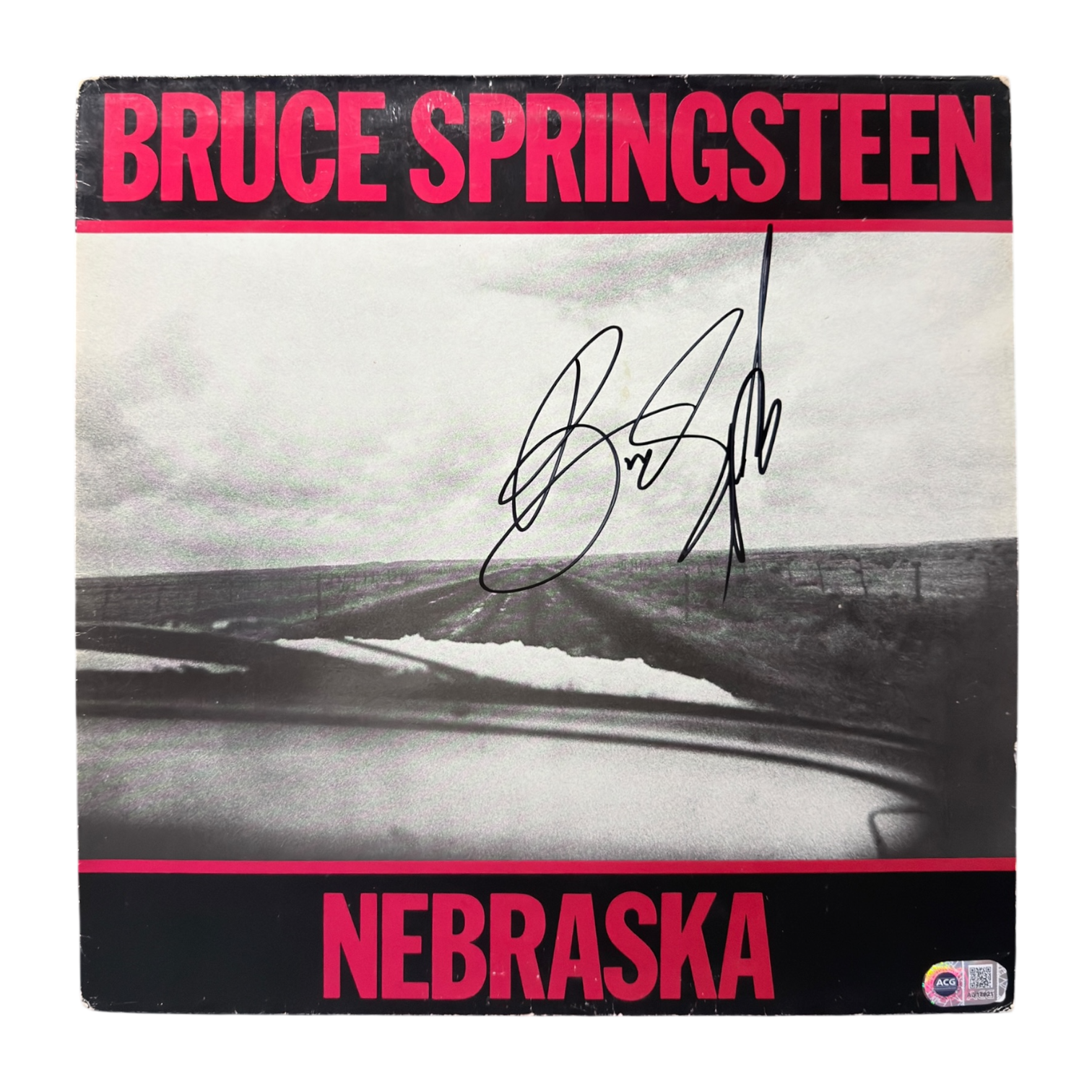 BRUCE SPRINGSTEEN SIGNED NEBRASKA VINYL 12" LP (ACG CERT AG17921)-1