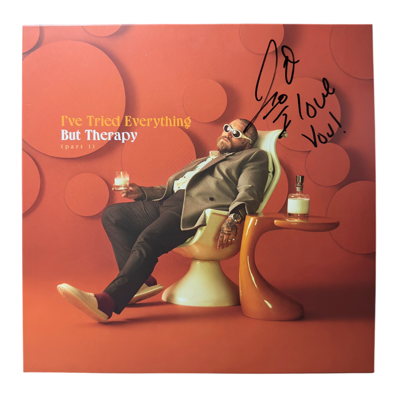 TEDDY SWIMS SIGNED I’VE TRIED EVERYTHING BUT THERAPY VINYL (ACG CERT AG17922)-1