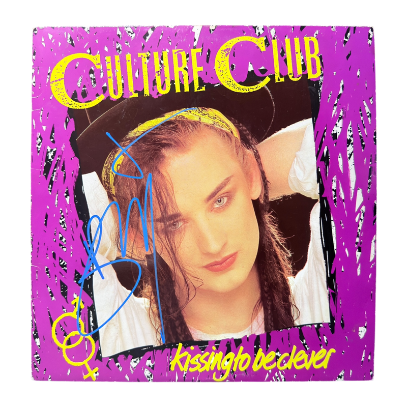 BOY GEORGE SIGNED CULTURE CLUB KISSING TO BE CLEVER VINYL LP (ACG CERT AG17925)-1