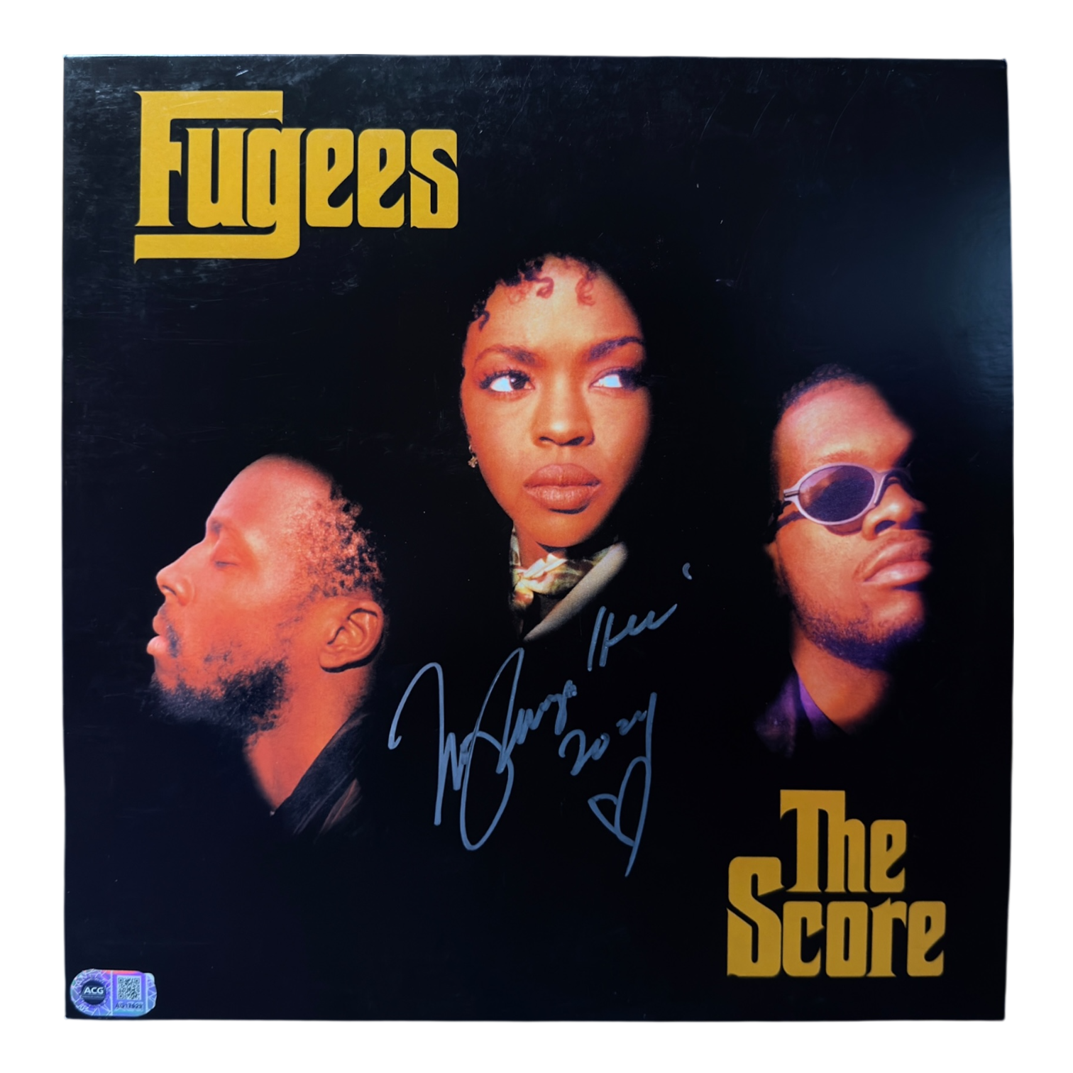 LAURYN HILL SIGNED FUGEES THE SCORE VINYL (ACG CERT AG17929)-1