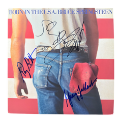 BRUCE SPRINGSTEEN & E STREET BAND SIGNED BORN IN THE USA LP (ACG CERT AG17934)-1