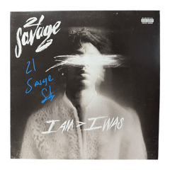 21 SAVAGE SIGNED I AM > I WAS RAP 12" VINYL ALBUM (ACG CERT AG17939)-1