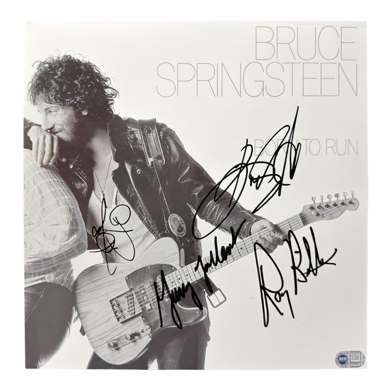 BRUCE SPRINGSTEEN & E STREET BAND SIGNED BORN TO RUN LP (ACG CERT AG16535)-1