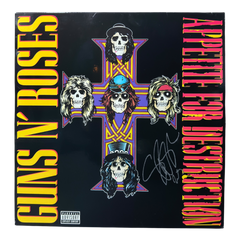 SLASH SIGNED GUNS N ROSES APPETITE FOR DESTRUCTION VINYL (ACG CERT AG17941)-1