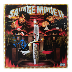 21 SAVAGE SIGNED SAVAGE MODE II METRO BOOMIN RAP VINYL (ACG CERT AG17947)-1