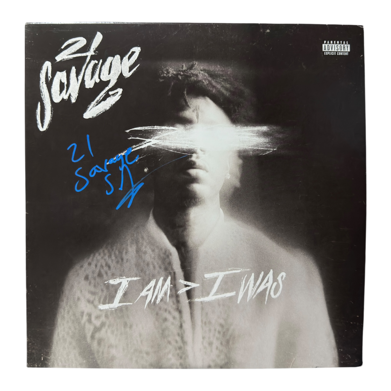 21 SAVAGE SIGNED I AM > I WAS RAP 12" VINYL ALBUM (ACG CERT AG17948)-1