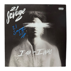 21 SAVAGE SIGNED I AM > I WAS RAP 12" VINYL ALBUM (ACG CERT AG17948)-1