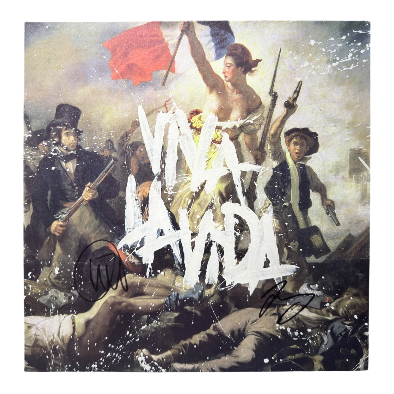 JONNY BUCKLAND & WILL CHAMPION SIGNED COLDPLAY VIVA LA VIDA VINYL (ACG CERT AG17951)-1