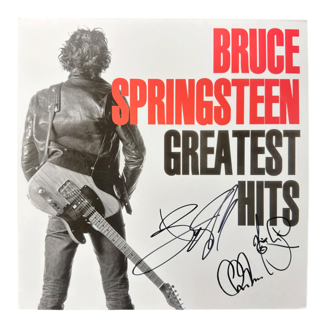 BRUCE SPRINGSTEEN & E-STREET BAND SIGNED GREATEST HITS VINYL LP (ACG CERT AG18030)-1