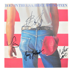 BRUCE SPRINGSTEEN & E STREET BAND SIGNED BORN IN THE USA LP (ACG CERT AG18032)-1