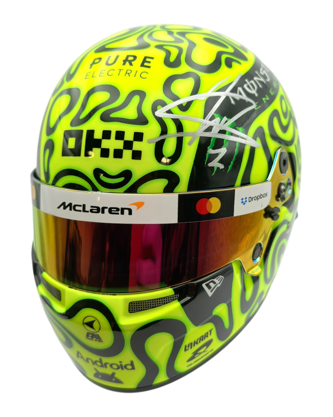 LANDO NORRIS SIGNED MCLAREN 1/2 SIZE BELL 2025 CHAMP F1 HELMET (ACG CERT AG18033)