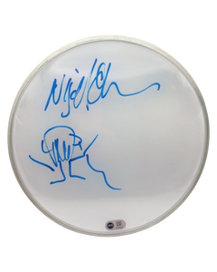 NIGEL OLSSON THE ELTON JOHN BAND SIGNED 12" DRUMSKIN (ACG CERT AG18042)-1
