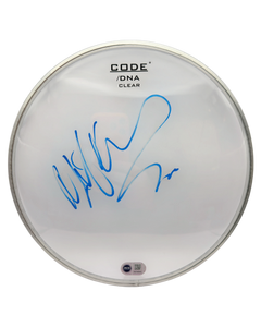 NIGEL OLSSON THE ELTON JOHN BAND SIGNED 12" DRUMSKIN (ACG CERT AG18043)-1
