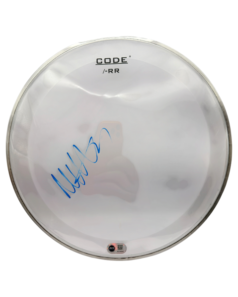 MATTY HEALY THE 1975 SIGNED 12" DRUMSKIN (ACG CERT AG18044)-1