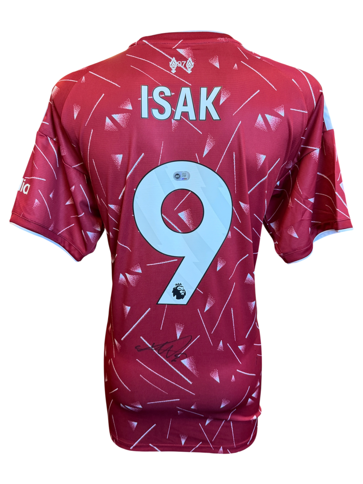 ALEXANDER ISAK SIGNED LIVERPOOL 26/27 HOME SHIRT (ACG CERT AG136130)-1