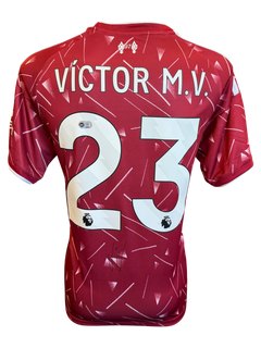 VICTOR MUNOZ SIGNED LIVERPOOL 26/27 HOME SHIRT (ACG CERT AG136135)-1