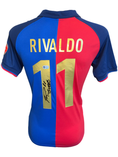 RIVALDO SIGNED FC BARCELONA 1999/00 HOME SHIRT (ACG CERT AG136146)-1