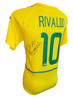 RIVALDO SIGNED BRAZIL 2002 WORLD CUP HOME SHIRT (ACG CERT AG136149)-2