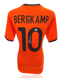 DENNIS BERGKAMP SIGNED HOLLAND 2000 HOME SHIRT (ACG WITNESS AG46502)-1