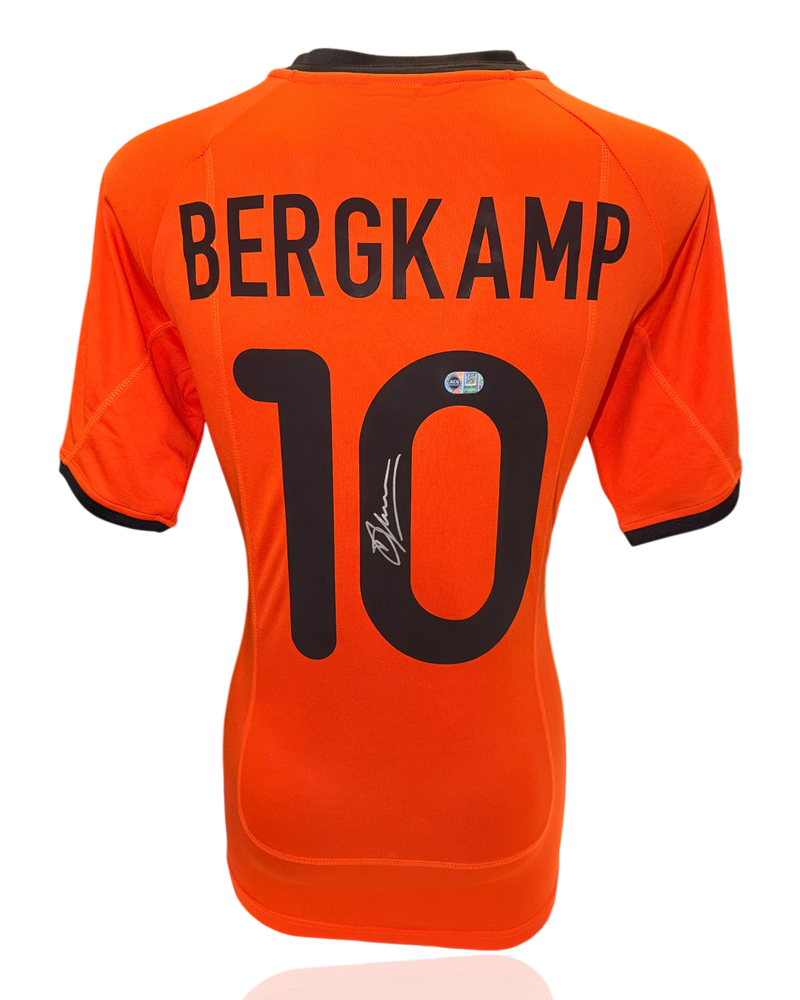 DENNIS BERGKAMP SIGNED HOLLAND 2000 HOME SHIRT (ACG WITNESS AG46502)-1