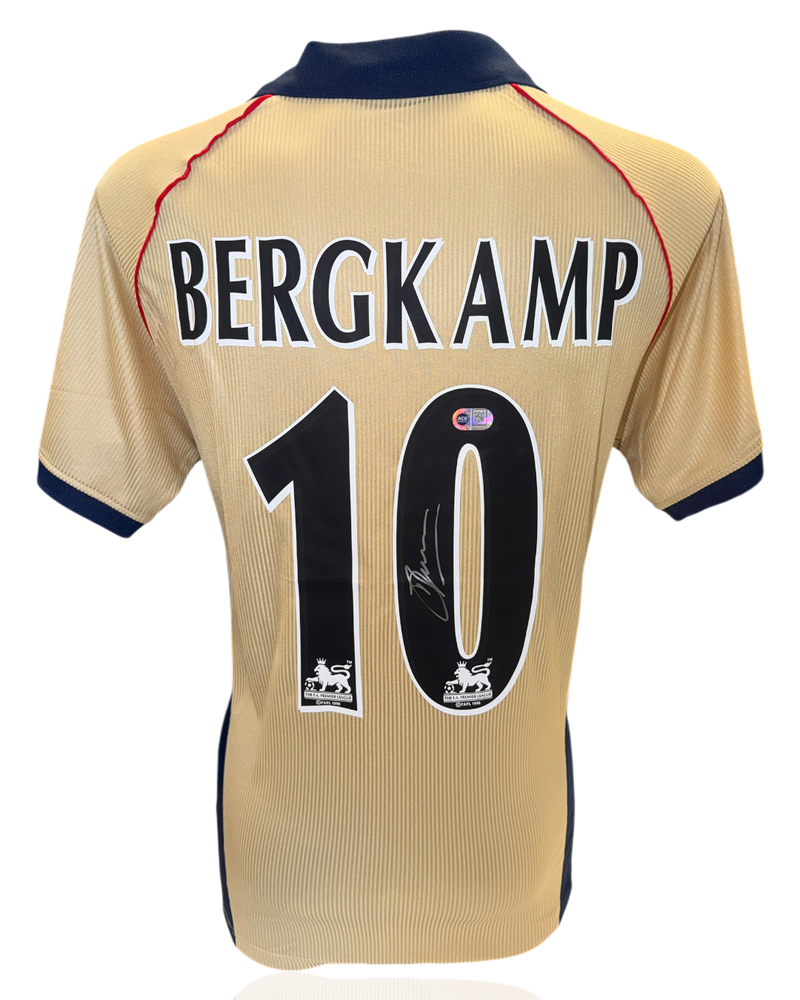 DENNIS BERGKAMP SIGNED ARSENAL FC 2001/02 AWAY SHIRT (ACG WITNESS AG46506)-1