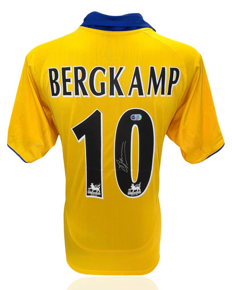 DENNIS BERGKAMP SIGNED ARSENAL FC 2003/04 AWAY SHIRT (ACG WITNESS AG46507)-1