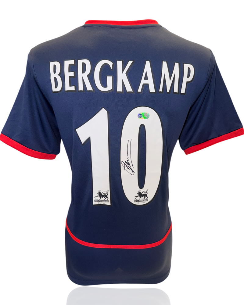 DENNIS BERGKAMP SIGNED ARSENAL FC 2002/03 AWAY SHIRT (ACG WITNESS AG46508)-1