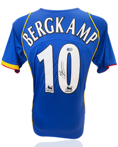 DENNIS BERGKAMP SIGNED ARSENAL FC 2004/05 AWAY SHIRT (ACG WITNESS AG46509)-1