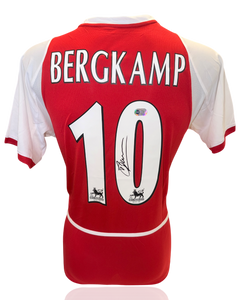 DENNIS BERGKAMP SIGNED ARSENAL INVINCIBLES 03/04 SHIRT (ACG WITNESS AG46513)-1