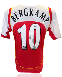 DENNIS BERGKAMP SIGNED ARSENAL FC 2004/05 HOME SHIRT (ACG WITNESS AG46514)-1