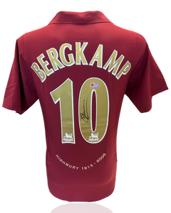 DENNIS BERGKAMP SIGNED ARSENAL FC 2005/06 HOME SHIRT (ACG WITNESS AG46515)-1