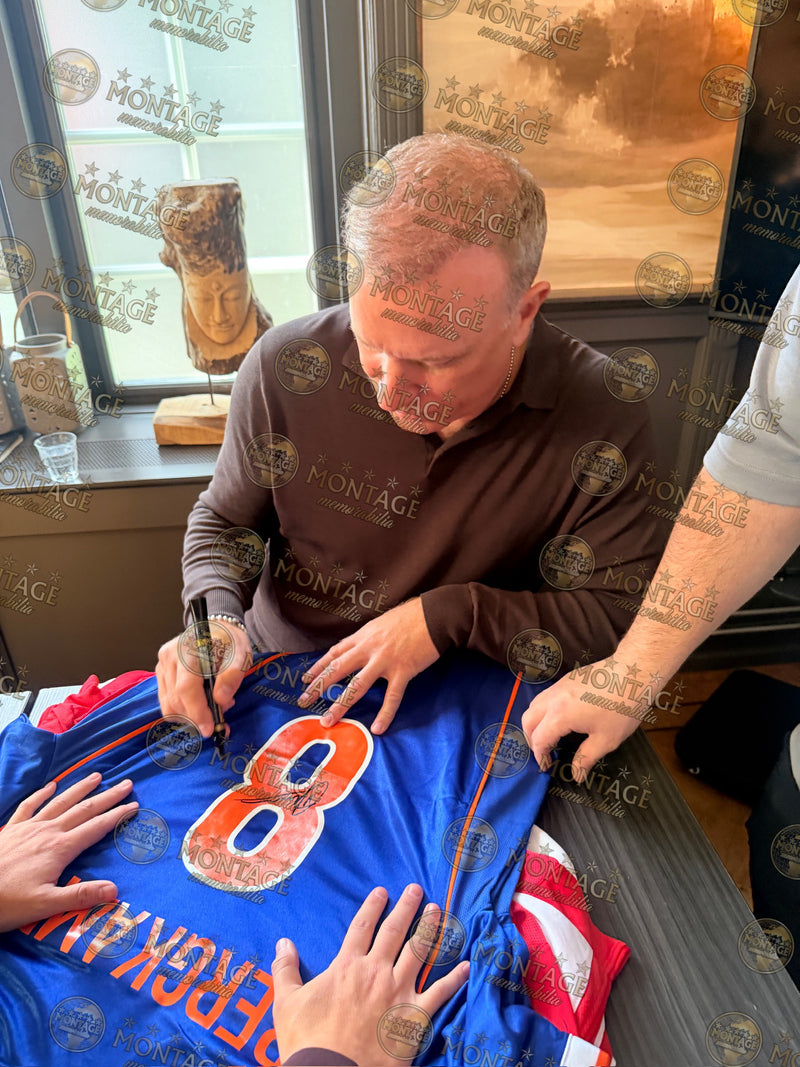DENNIS BERGKAMP SIGNED HOLLAND 1998 AWAY SHIRT (ACG WITNESS AG46498)-2