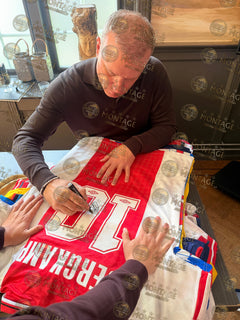 DENNIS BERGKAMP SIGNED AFC AJAX 1990 HOME SHIRT (ACG WITNESS AG46497)-2