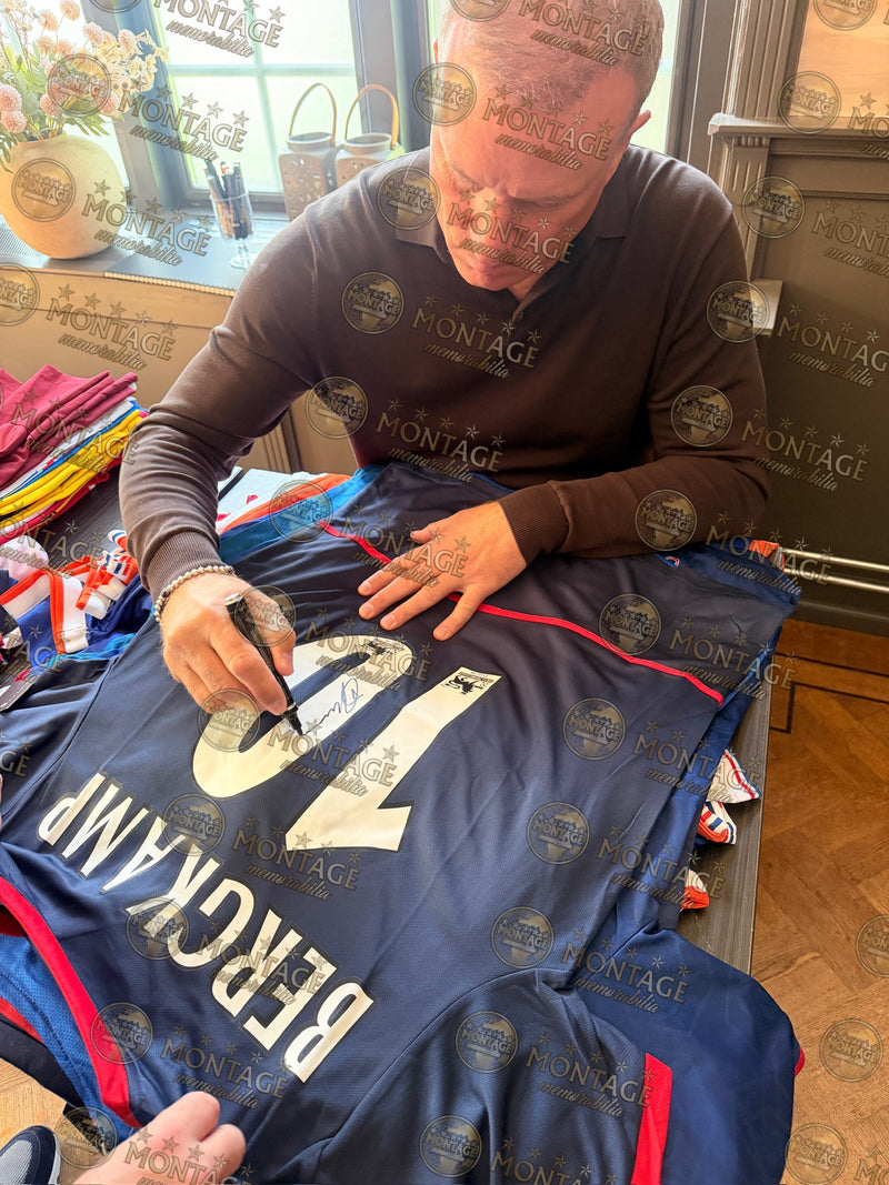 DENNIS BERGKAMP SIGNED ARSENAL FC 2002/03 AWAY SHIRT (ACG WITNESS AG46508)-2